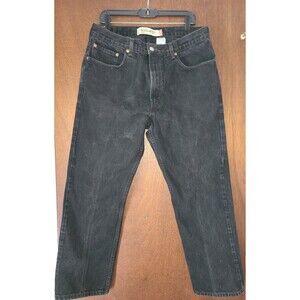 Vintage Levi’s 505 Jeans Made USA Black Mens 38x30 Regular Straight Leg Red Tab